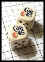 Dice : Dice - My Designs - Beer Colt 45 Beer Pair - Sept 2012